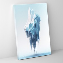 Popcas  Eriyen Buzdağı Duvar Sanatı - Buzdağı Gelecekçi Estetik Kanvas Kanvas Duvar Sanatı