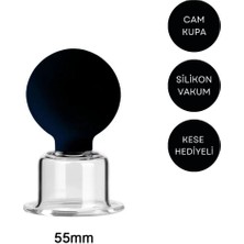 Normadia Silikon Vakumlu Boyun Masaj Kupası No:4 Siyah Renk