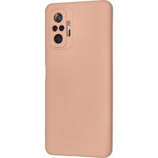 Newface Xiaomi Redmi Note 10 Pro Kılıf Nano Içi Kadife Silikon - Pudra