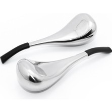 Normadia Iki Adet Paslanmaz Çelik Yüz Masaj Buz Küresi ve Gua Sha Aleti