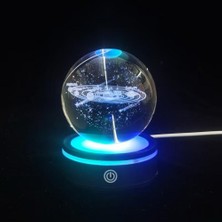 NW NessiWorld Usb'li Gezegenler Tasarımlı Dönen Cam Küre