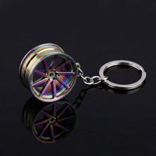 Mixoyuncak Anahtarlık Metal Jant Anahtarlık Krom Tasarım