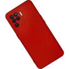 Newface Oppo Reno 5 Lite Kılıf Nano Içi Kadife Silikon - Kırmızı