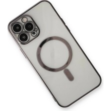 Newface Iphone 13 Pro Max Kılıf Magneticsafe Lazer Silikon - Siyah