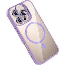 Joko Apple Iphone 16 Pro Max Remim Lensli Magsafe Standlı Kapak - Lila