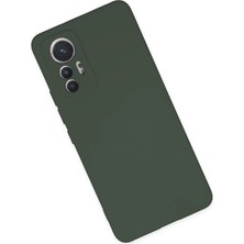 Newface Xiaomi Mi 12 Lite Kılıf Nano Içi Kadife Silikon - Koyu Yeşil