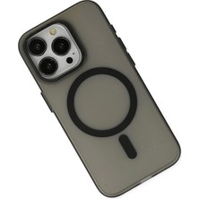 Newface Iphone 15 Pro Kılıf Lodos Magneticsafe Mat Kapak - Siyah
