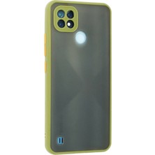 Newface Realme C21 Kılıf Montreal Silikon Kapak - Açık Yeşil