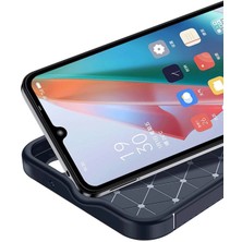 Newface Oppo A38 Kılıf Auto Focus Karbon Kapak - Lacivert