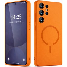 Kip GSM Samsung Galaxy S24 Ultra Kılıf Magsafe Şarj Destekli Kamera Korumalı Yumuşak Iz Bırakmaz Kapak