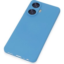 Newface Realme C55 Kılıf Nano Içi Kadife Silikon - Mavi