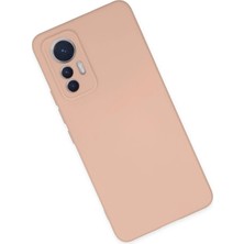 Newface Xiaomi Mi 12 Lite Kılıf Nano Içi Kadife Silikon - Pudra