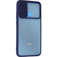 Newface Xiaomi Redmi 9c Kılıf Palm Buzlu Kamera Sürgülü Silikon - Lacivert
