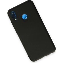 Newface Huawei P20 Lite Kılıf Nano Içi Kadife Silikon - Siyah