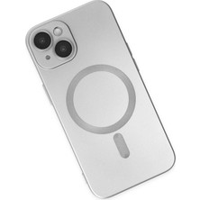 Newface Iphone 14 Plus Kılıf Moshi Lens Magneticsafe Silikon - Gümüş