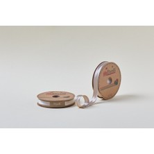 NW NessiWorld Biye Saten Katlı 089 Açık Taş 2 cm 25 Metre %100 Polyester