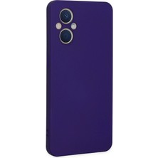 Newface Oppo Reno 7 Lite Kılıf Nano Içi Kadife Silikon - Mor