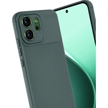 Newface Oppo Reno 14F Auto Focus Karbon Kapak - Koyu Yeşil