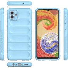 Newface Samsung Galaxy A04E Kılıf Optimum Silikon - Sky Blue