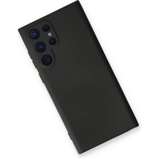 Newface Samsung Galaxy S23 Ultra Kılıf Nano Içi Kadife Silikon - Siyah