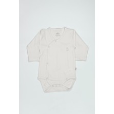 NW NessiWorld Organik Natural Basic Style Kruvaze Uzun Kol Body BS17102 Ekru