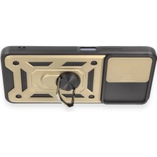 Newface Xiaomi Redmi Note 12 5g Kılıf Pars Lens Yüzüklü Silikon - Gold