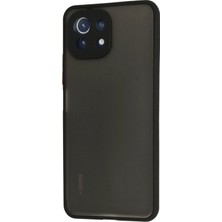 Newface Xiaomi Mi̇ 11 Lite Kılıf Montreal Silikon Kapak - Siyah