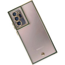 Azrlya Newface Samsung Galaxy Note 20 Ultra Kılıf Liva Lens Silikon - Yeşil