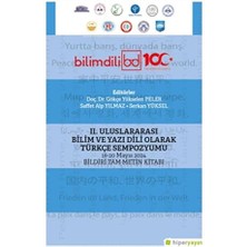 Hiperlink Yayınları Iı. Uluslararası Bilim ve Yazı Dili Olarak Türkçe Sempozyumu... +1 Başvuru Kitabı