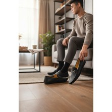 Enoch Hakiki Deri Siyah Metal Aksesuarlı Comfort Erkek Loafer
