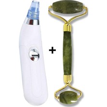 Normadia 2’li Yüz ve Cilt Temizleme Seti Vakumlu ve Yeşim Taşı Masaj Aleti