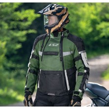 Ls2 X-Master Siyah-Yeşil-Gri Motosiklet Montu