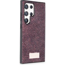 Onegif Samsung Galaxy S23 Ultra Bright Simli Kapak - Derin Mor