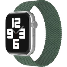 Newface Apple Watch 38MM Ayarlı Solo Silikon Kordon - Haki Yeşil