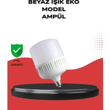 Enerji Tasarruflu Şarjlı LED Ampul 30W Beyaz Işık