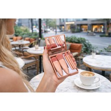 Ervinay Aynalı Makyaj Fırçası Seti – Profesyonel Fırça Seti ve Taşınabilir Ayna