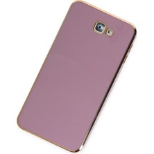 Newface Samsung Galaxy J7 Prime Kılıf Volet Silikon - Mor