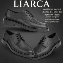 Liarca Ashford Siyah Hakiki Deri Klasik & Günlük Erkek Ayakkabı