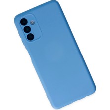 Newface Samsung Galaxy A04S Kılıf Nano Içi Kadife Silikon - Mavi