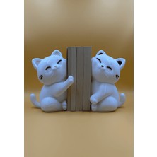 Verslab Print Kedi Kitap Tutucu -Cute Cat Bookend