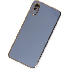 Newface Xiaomi Redmi 9A Kılıf Volet Silikon - Mavi