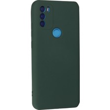 Newface General Mobile Gm 21 Plus Kılıf Nano Içi Kadife Silikon - Koyu Yeşil