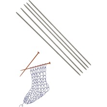 NW NessiWorld Çorap Şiş Metalize 20 cm 3,5 Numara