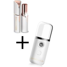 Normadia Yüz ve Çene Için Işıqlı Tüy Alma ve Buhar Nemlendirme Seti, 2'li