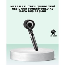 Aç Kapa Tuşlu Filtreli Duş Başlığı Yeni Nesil Tasarım