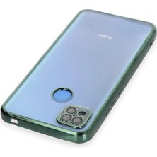Newface Xiaomi Redmi 9c Kılıf Razer Lensli Silikon - Yeşil