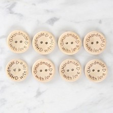 NW NessiWorld Loren Crafts Handmade 8'li Düğme - 1616