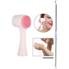 Normadia Çift Taraflı Yüz Temizleme Fırçası ve Sivilce Akne Leke Temizleme Seti