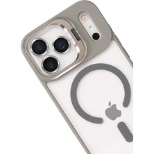 Joko Apple Iphone 17 Pro Max Remim Lensli Magsafe Standlı Kapak - Titan Gri