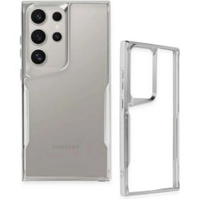 Newface Samsung Galaxy S25 Ultra Kılıf Boyi Silikon Kapak - Titan Gri